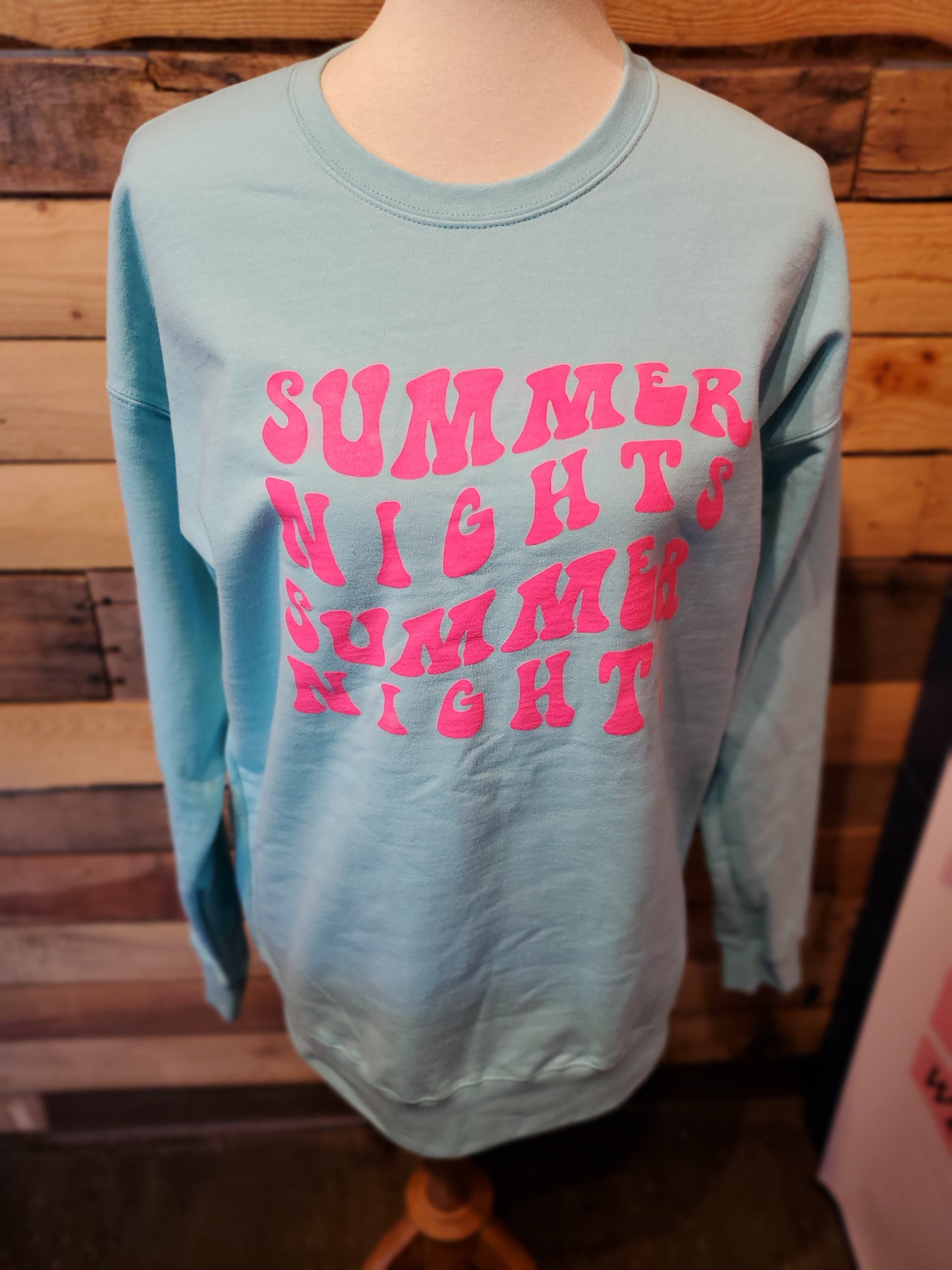 Summer Nights Sweatshirt shelf stock