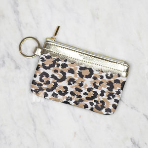 Leopard Key Ring Wallet