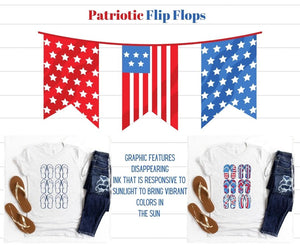 Patriotic Flip flops Shelf Stock Updated